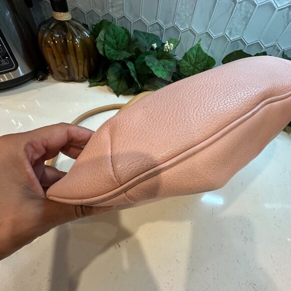 Maxx New York Pink Genuine Leather & Nylon Lined Handbag With Floral Interior De - Picture 8 of 13